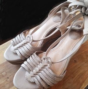 NWOT. Frye lace up wedge. Sz 5.5